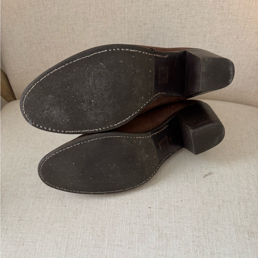 Frye Brown Leather Ankle Booties - Picture 5 of 7